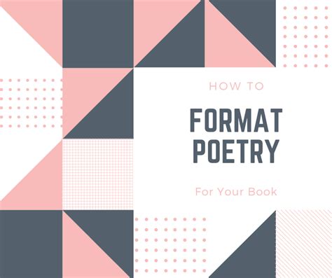 How to Format a Poetry Book: A Guide to Consider